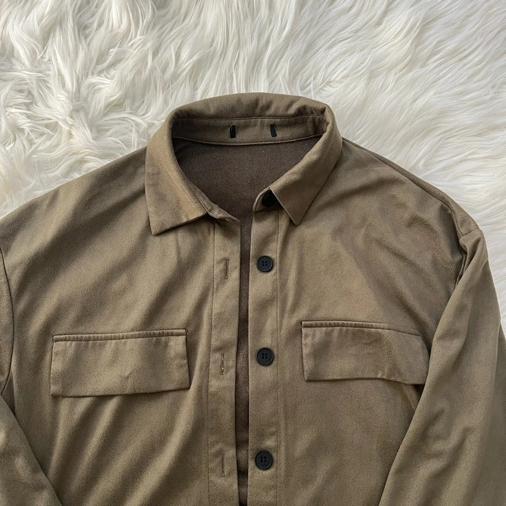 Women’s Olive Green Button Up Shirt